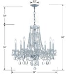 Crystorama - 1138-CH-CL-MWP - Traditional Crystal 26" Chandelier by Crystorama - Image 3