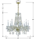 Crystorama - 1138-PB-CL-MWP - Traditional Crystal 26" Chandelier by Crystorama - Image 5