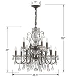 Crystorama - Butler 29" Chandelier by Crystorama - Image 2