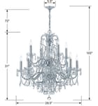 Crystorama - Imperial 29.5" Chandelier by Crystorama - Image 2