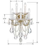 Crystorama - Maria Theresa 24" Wall Sconce by Crystorama - Image 2