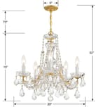 Crystorama - Maria Theresa 20" Mini Chandelier by Crystorama - Image 2