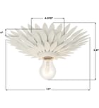 Crystorama - 500-MT - Broche 11" Flush Mount by Crystorama - Image 2