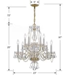 Crystorama - Traditional Crystal 23" Chandelier by Crystorama - Image 2
