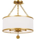 Crystorama - Broche 14" Semi Flush by Crystorama