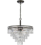 Crystorama - 5264-EB-CL-MWP - Mercer 20" Chandelier by Crystorama