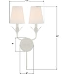 Crystorama - Broche 21" Wall Sconce by Crystorama - Image 2