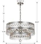 Crystorama - 6106-SA - Perla 22" Chandelier by Crystorama - Image 2