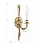 Crystorama - 651-OB - Cast Brass Wall Mount 15" Wall Sconce by Crystorama - Image 4