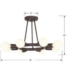 Crystorama - Dakota 15" Semi Flush by Crystorama - Image 3