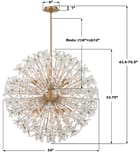 Crystorama - ADL-512-AG-CL - Adley 34-Inch Chandelier by Crystorama - Image 4