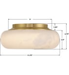 Crystorama - AME-403-AG - Acme 11.75-Inch Flush Mount by Crystorama - Image 3