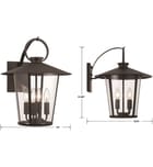Crystorama - AND-9202-CL-MK - Andover 17.25" Outdoor Wall Sconce by Crystorama - Image 3