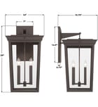 Crystorama - Belmont 26-Inch Outdoor Wall Sconce by Crystorama - Image 3