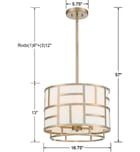 Crystorama - DAN-404-VG - Danielson 16.75" Chandelier by Crystorama - Image 2