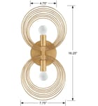 Crystorama - DOR-B7722-RG - Doral 16.25" Wall Sconce by Crystorama - Image 5