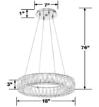 Crystorama - ED3541801CH - Kinsley 18" Chandelier by Crystorama - Image 3