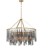 Crystorama - GEM-7005-MG-SS - Gemma 32-Inch Chandelier by Crystorama