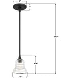 Crystorama - GRG-1040-MK - Gregory 5" Pendant by Crystorama - Image 2