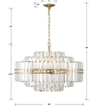 Crystorama - Hayes 28" Chandelier by Crystorama - Image 6