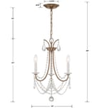 Crystorama - Karrington 14" Mini Chandelier by Crystorama - Image 5