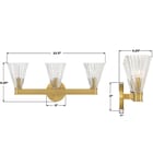 Crystorama - Lotus 23.5-Inch Bathroom Vanity Light by Crystorama - Image 3