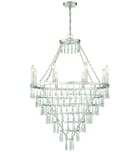 Crystorama - LUC-A9068-SA - Lucille 28" Chandelier by Crystorama