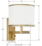 Crystorama - Madison 21.25" Wall Sconce by Crystorama - Image 5