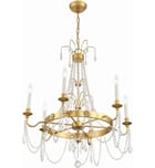 Crystorama - MAI-18606-GA - Maizey 28" Chandelier by Crystorama - Image 5