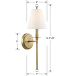 Crystorama - Riverdale 14.5" Wall Sconce by Crystorama - Image 3