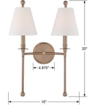 Crystorama - Riverdale 15" Wall Sconce by Crystorama - Image 4