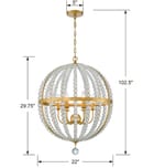 Crystorama - ROX-A9006-GA - Roxy 22" Chandelier by Crystorama - Image 5