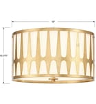 Crystorama - Royston 18" Flush Mount by Crystorama - Image 3