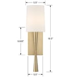 Crystorama - Trenton 18.5" Wall Sconce by Crystorama - Image 3