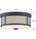 Crystorama - Trevor 13.5" Flush Mount by Crystorama - Image 2