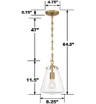 Crystorama - Voss 8.25" Pendant by Crystorama - Image 6