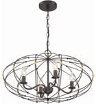 Crystorama - ZUC-A9034-EB-GA - Zucca 24.5" Chandelier by Crystorama - Image 3