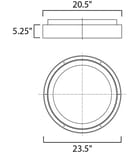 ET2 - E35001-MW - iCorona 23.5" Flush Mount by ET2 - Image 5