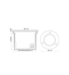 Eurofase - 22520-012 - Hydrofloor Med 5.06" Path Light by Eurofase - Image 2
