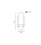 Eurofase - Pillar 11.5" Wall Sconce by Eurofase - Image 2
