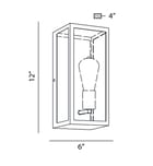 Eurofase - 25602-012 - Retto 12" Outdoor Wall Sconce by Eurofase - Image 2