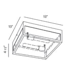 Eurofase - 25604-016 - Retto 13" Outdoor Flush Mount by Eurofase - Image 2