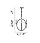 Eurofase - 25646-016 - Infinity 18.5" Chandelier by Eurofase - Image 2