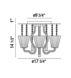 Eurofase - 26243-016 - Corato 17.75" Semi-Flush by Eurofase - Image 2