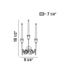 Eurofase - 26344-010 - Candela 16.5" Wall Sconce by Eurofase - Image 2