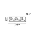 Eurofase - 26357-010 - Casa 19.25" Bath Vanity Light by Eurofase - Image 2