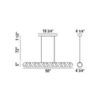 Eurofase - 30083-011 - Banderia 50" Island Light by Eurofase - Image 2