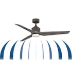 Fanimation - FPD8514BS-56SLW-12LK - TriAire Custom 56" Ceiling Fan by Fanimation - Image 2