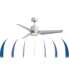 Fanimation - FPD8514MWW-48DWAW-12LK - TriAire Custom 48" Ceiling Fan by Fanimation - Image 2