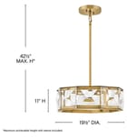 Fredrick Ramond - Jolie 19.5" Semi-Flush Mount by Fredrick Ramond - Image 4